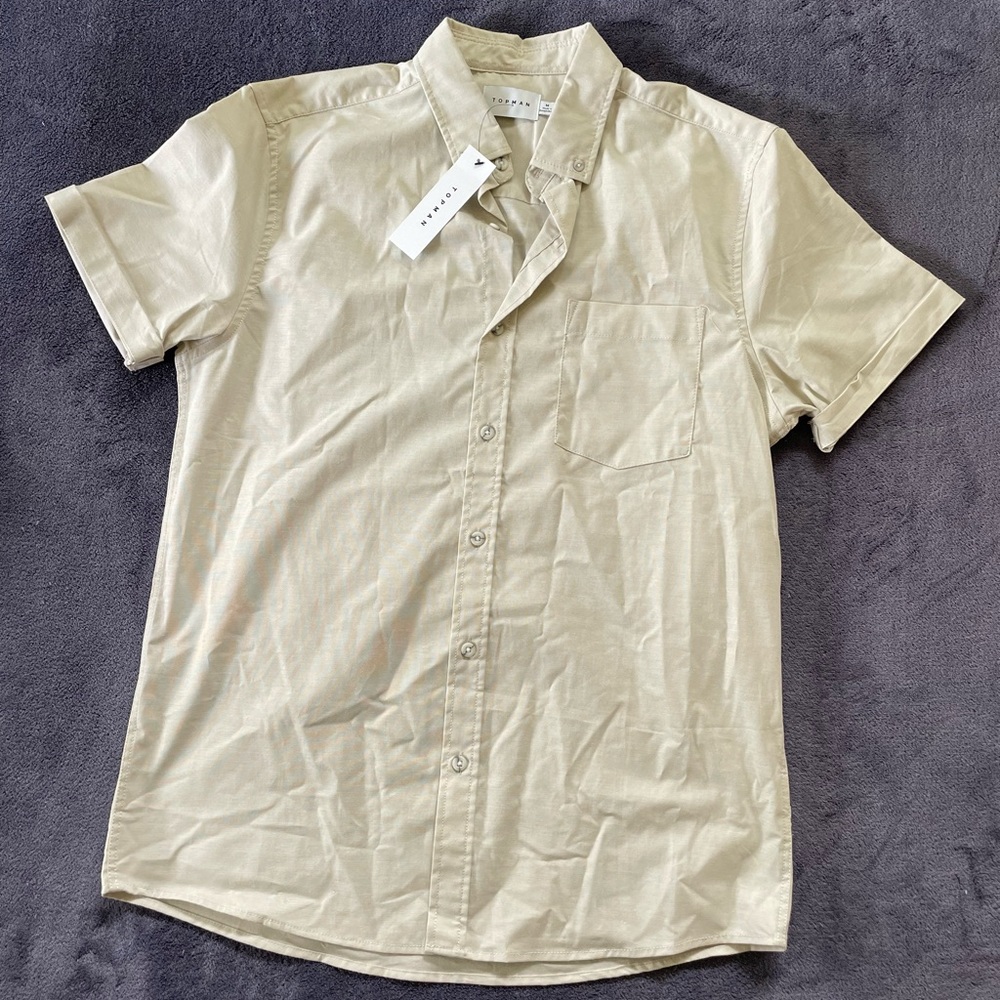 Topman Slate Colored Collared Shirt